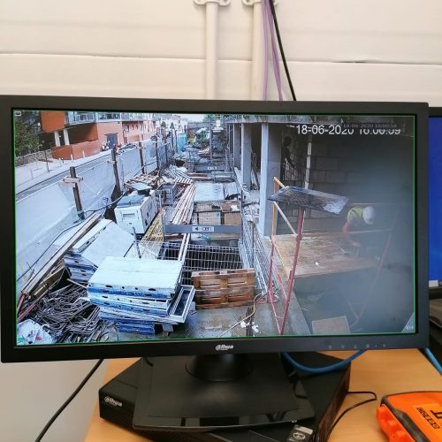 Construction Site Temporary CCTV Protection System